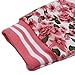iiniim 3pcs Baby Girls Peony Coat + Long Sleeve T-shirt+ Pants Clothes Outfit Set Watermelon Red 18-24 Months