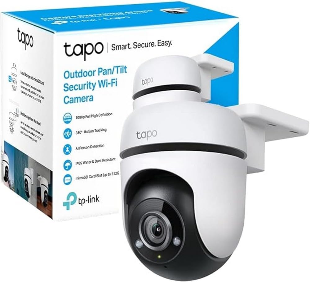 TP-LINK Tapo C500 Outdoor Pan/Tilt Home Security WiFi Smart Camera | 2MP 1080p Full HD Live View | 360° Visual Coverage | Nig