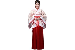 BOZEVON Femmes Costume Tang - Costume Traditionnel Chinois Ancien Hanfu Robes - pour Spectacle Performances Cosplay