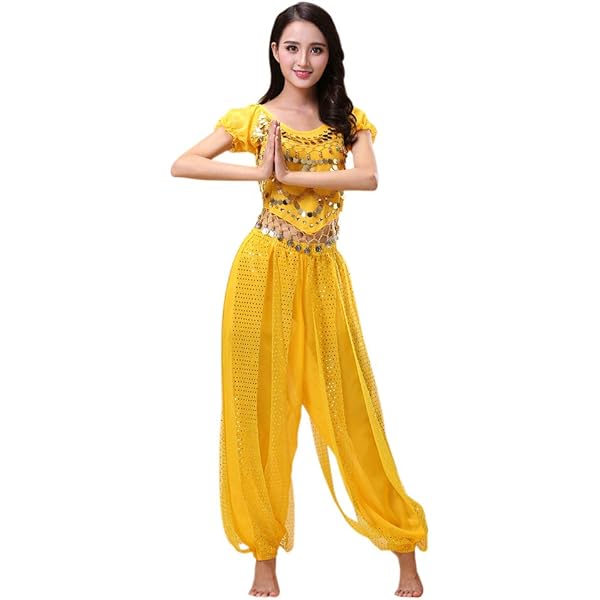 Costumes De Danse Du Ventre à Paillettes Pour Femmes, écharpe De Hanche - Foto 5