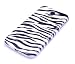 Produktbild gada - Handyhülle für Samsung Galaxy S4 GT-i9500 i9505 Schutzhülle Hardcase im stylischen Design - Zebrastreifen Zebra gestreift weiß schwarz