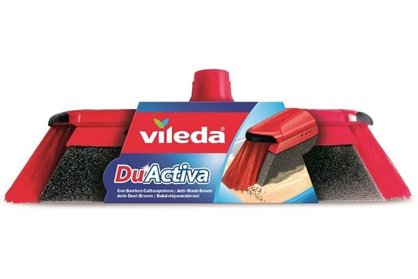 Vileda Duactiva Kvasthuvud, Röd, Svart, 10.5 x 35 x 6 cm