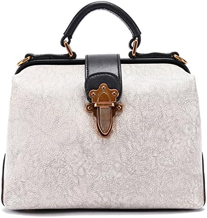 XinMaoYuan Cowskin Handbag Female Bag With Slant The Lychee Grain Mini Dumpling Bag,White