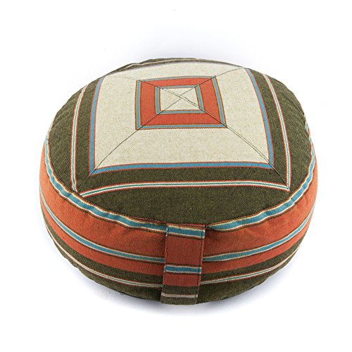 Preisvergleich Produktbild Meditatiekussen Patroon (crème / rood / groen)