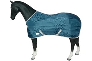 Horse Masters Quilted Stable Rug No Neck 100g – Lightweight Stable Blanket for Horses | Breathable, Warm & Comfortable | Durable Equestrian Horse Rug for Winter & Cold Weather