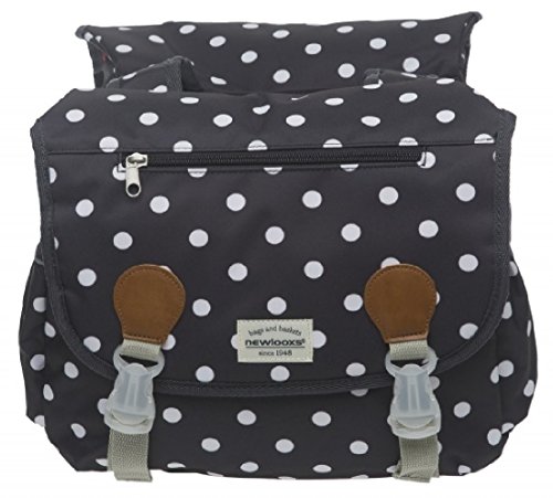 New Looxs Joli Midi Double Polka Black schwarz mit weiße Punkte Kindertasche Jugend Fahrradtasche - 2