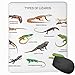Produktbild Mouse Mat Stitched Edges, Lizard Family Design Primitive Reptiles Camouflage Exotic Creatures Home Design,Gaming Mouse Pad Non-Slip Rubber Base