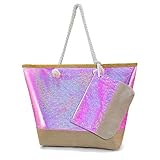 【Ocasiones】Bolsos Playa Grandes Impermeables Perfecto para un Día en la Playa, Piscina o Parque, Picnics, Vacaciones, Viajes de Compras y Días en Familia