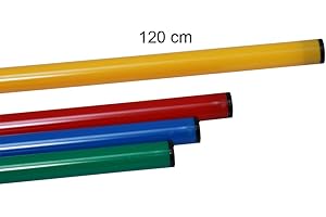Boje Sport Jalon coloré en Plastique / Jalon de Gymnastique / Jalon d'entraînement / Multi-Fonctions, 120 cm, Jaune - 1x 120y