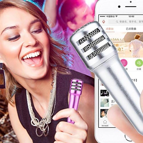 Novelty portable 3.5mm Wired Potable Mini Microphone Stereo Mic (SILVER)