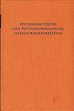 Image de Psychoanalytische und psychopathologische Literaturinterpretation