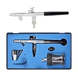 KKmoon Alimentation de Siphon, Pistolet š€ Double Action Kit pour Peinture / Art d'Ongle / Tatouage Temporaire / Maquillage