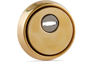 IFAM Scudo di sicurezza ES610, sistema antigascia e antiprotezione, piastra in acciaio, colore ottone