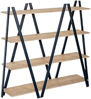 RADIS noir, &eacute;tag&egrave;re &agrave; livres ch&ecirc;ne huil&eacute; avec &eacute;tag&egrave;res Noir pieds en contreplaqu&eacute; Valchromat 119 x 32 x 117 cm