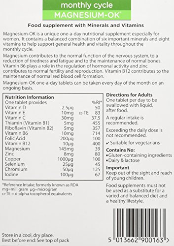 Wassen We Support Monthly Cycle Magnesium-OK - 90 Tablets - Image 5