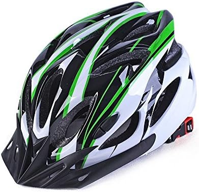 Adult Bike Helmet, Adjustable Lightweight Cycling Helmet with Honeycomb Type 18 Holes Mountain Bicycle Racing Helmet for Men and Women, Green