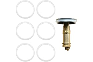 IBEIKE O-Rings 6PCS Pop up Plug Washer Gasket 38mm/1.49inch, Bath Plug Seal Replacement Rubber Washers for Push-Type Pop up Sink Drain