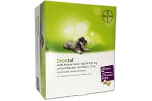 CentroVete Bayer Vermifugo antiparassitario Multi Aroma per Cane in compressa (102 CPR) - combatte i Principali parassiti intestinali