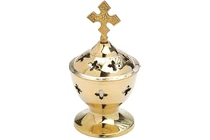 NKlaus Stand Recipiente de Incienso de latón Hecho a Mano Regalo 2926