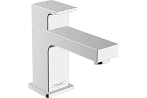 hansgrohe Vernis Shape Robinet de lave-mains 70 eau froide sans tirette ni vidage, chromé, 71592000
