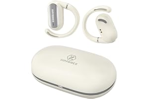 ZIPFORCE Słuchawki Bezprzewodowe Open-Ear, Słuchawki Bluetooth 5.4 Otworzone, 4 Mikrofony ENC dla Jasnych Rozmów, Słuchawki Bezprzewodowe z Sterowaniem Dotykowym, Nieprowodzące IPX6, TWS