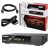 analog receiver anschließen Der Receiver empfängt unverschlüsseltes Kabelfernsehen (DVB-C) in Standard- und HD-Auflösung. HDMI (bis zu einer Auflösung von 1080p), SCART, HD Mediaplayer