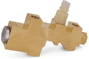 UTSAUTO PV6 Brass Brake Proportioning Valve for 1960-70 Ford Mustang Fairlane Galaxie Comet Disc/Drum Brakes