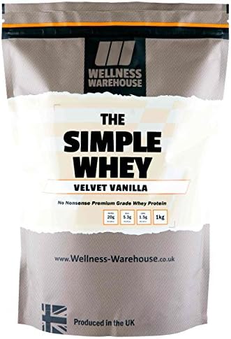 NEW YEAR SPECIAL OFFER 2kg 'The Simple Whey' Whey Protein Shake 2kg (Velvet Vanilla) by Wellness Warehouse