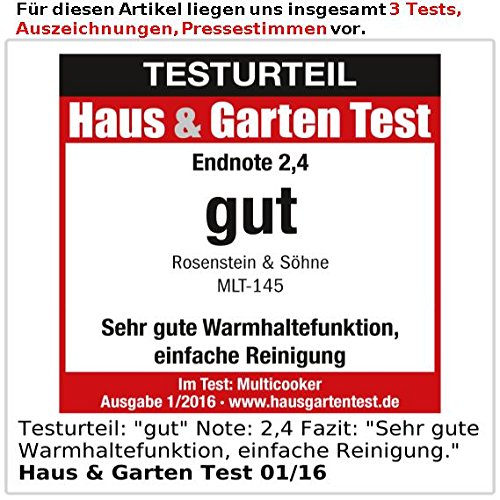 Rosenstein & Söhne 21in1 Multifunktions-Kocher MLT-145 - 6