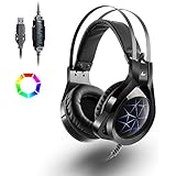 Gaming Headphone, MAD GIGA CZ Bass Surround, 7.1 Stereo Sound Headset with Stealth microphone for PC,  Laptop