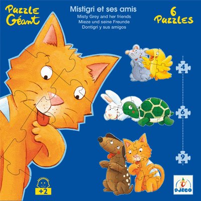 couverture de : Puzzle g&eacute;ant : Mistigri et ses amis