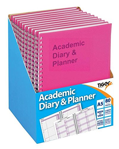 Download Tiger 2016-2017 academic diary and planner - pink spiral A5 Download Tiger 2016-2017 academic diary and planner - pink spiral A5