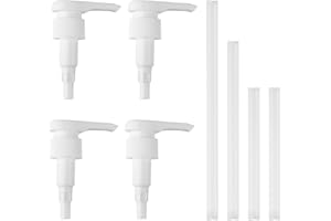 BBTCXJS 4 Stk Dosierpumpe 1L Sirup für Best Body Nutrition, Dosierspender für Body Nutrition Vital Drink, Pumpspender für Sirup Spender Sirupspender für 28/410 Gewinde Flasche(mit 163/190/210mm Schläuchen)