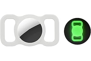 SICHY Llaveros AirTag Funda Protectora, Airtag Funda Protectora,Airtag-Collar de Perro Funda Protectora de Silicona para el Collar de Perro y Gato de Apple airtag GPS Finder