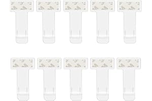 TINKBER 10 szt. przezroczysty klips na bilety parkingowe, samoprzylepny klips na bilety, uchwyt na bilety parkingowe na przednią szybę, odpowiedni do samochodów, lodówek, pudełek do przechowywania