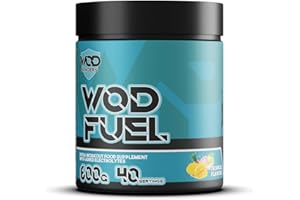 HELLENIA WOD Fuel Intra Workout Supplement for Functional Fitness - Cluster Dextrin, Citrulline, Taurine, BCAA's, Glutamine, Electrolytes - Workout Fuel by WOD Powders - 600g (Tropical)