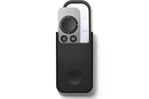 elago Universal Remote Holder Mount - Compatible with Apple TV Remote and Other Controls, Strong Sticker Included, Detailed Design (Medium, Black)