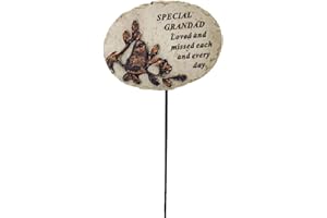 ANGRAVEMEMORIALS Special Grandad Loved and Missed Robin Bird Memorial Tribute Stick Graveside Plaque