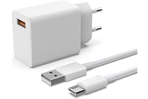 BOLUX-JS Chargeur Type C Charge Rapide pour Samsung Galaxy A23 A13 A14 A12, A32, A33, A54, A53, A51, S10, S9,S8, A20e, A04S, Chargeur USB C Rapide Secteur avec 2M Type-C Câble