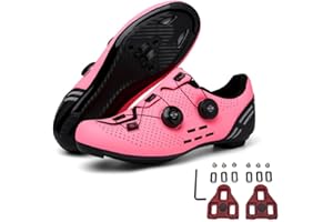 MEIJU Mateju Chaussures de Cyclisme de vélo de Route Respirantes Chaussures de vélo pour Homme/Femme avec Look SPD-SL Delta Cleats Chaussures Indoor/Outdoor