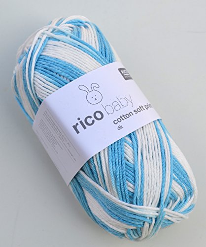 Babywolle Rico Baby Cotton Soft Print dk Farbe 014 Wolle zum Stricken & Häkeln - 2