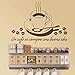 Produktbild JJHR Wandtattoos Wandbilder Zitate Un Cafe Es Siempre Una Buena Idee Wandtattoo Cut Aufkleber Für Café Bar Diy 76 * 55 Cm