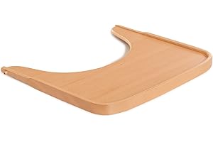 Hauck Alpha drewniany stół do jadalni, kompatybilny z ALPHA+ i ALPHA+ Select, od 6. miesiąca życia, możliwość łączenia z systemem pasów i nakładkami na wysokie krzesło, kolor naturalny