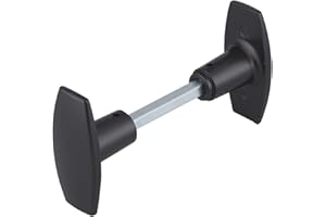 Thirard 00900488 - Bouton Double Carré 6X110mm 1 Portée Noir - Finition : Noir 9005 - Poignees - Equipement De Porte - Facile à utiliser Mécanisme à 2 tours