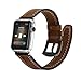 Produktbild EloBeth for Apple Watch Armband Series 2 Series 1,Single Tour Lederarmband Replacement Genuine Crazy Horse Leder Wrist Band Watchband Strap Watchband Uhrband Uhrenarmband Erstatzband für 38mm iWatch 2016(38mm, Braun)