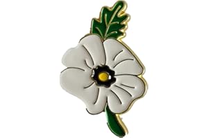 CTTK Lest We Forget Badges and Pins 2025 Remembrance Day White Green Leaf Lapel Pin Badge Brooch