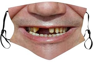 WRITTIAN HERREN Writtian Erwachsene Mundschutz Lustig Waschbar Baumwolle Mund nasenschutz Stoff Mehrweg Atmungsaktiv Tuch Halstuch Bandana Lustige Motive Halstuch Bandana Tuch mundschutz