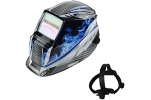 ACELEY Oscurecimiento automático Casco de Soldadura Solar,Máscara Solar Solar fotoeléctrica automática con protección UV para Trabajos de Soldadura