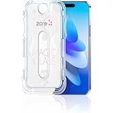 Zore Apple ile uyumlu iPhone 16 Kolay Uygulama Aparatlı 5D Magic Glass Cam Ekran Koruyucu Şeffaf