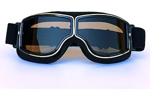 HONCENMAX Motorcycle Goggles, Motocross Glasses for Helmet, Safety Goggles for Dirt Bike BMX ATV Off Road Racing Ski Snowboard - Fog-proof/Windproof/UV Protection Adult